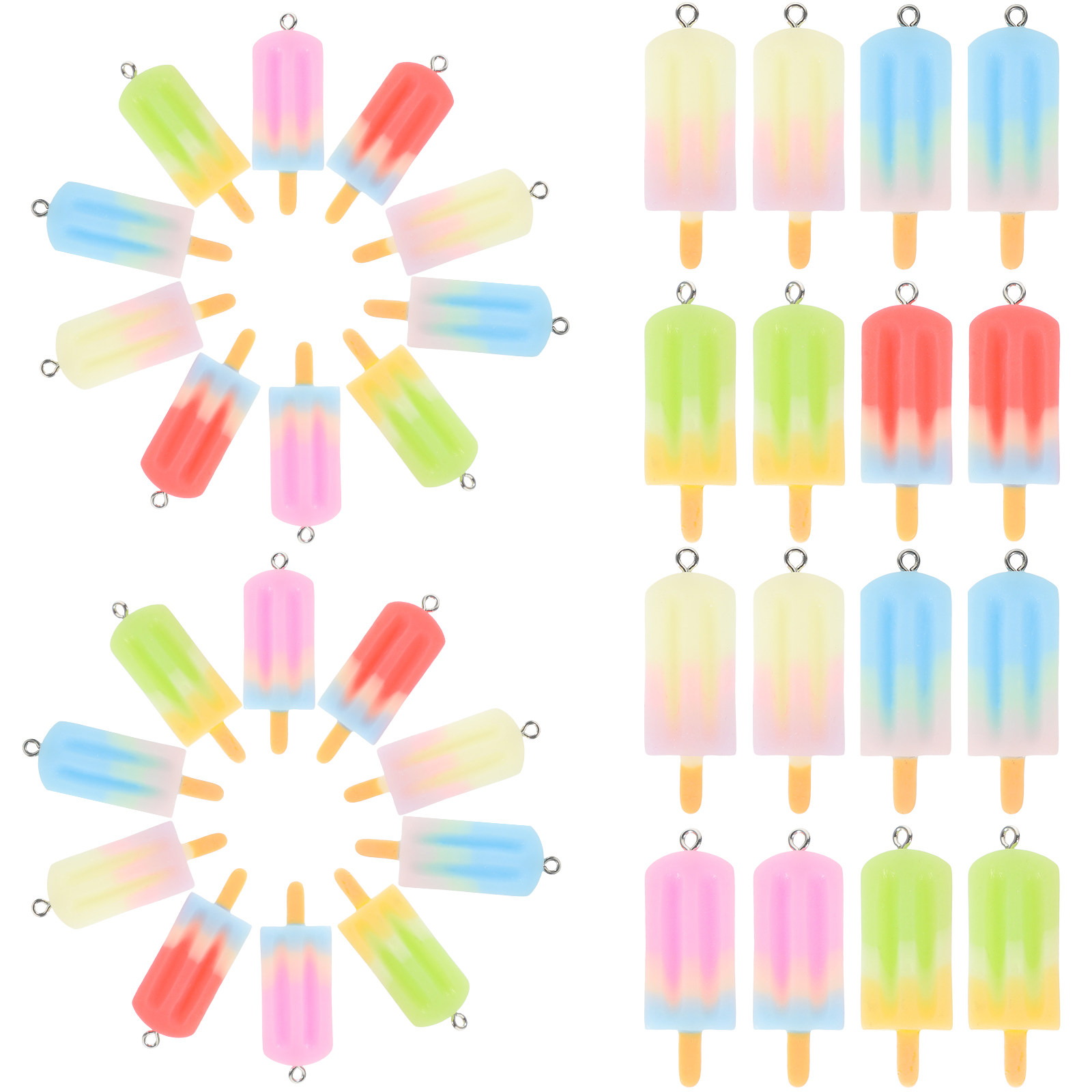 25Pcs Creative Resin Ice Cream - Resin Craft Supplies ulasan dan harga