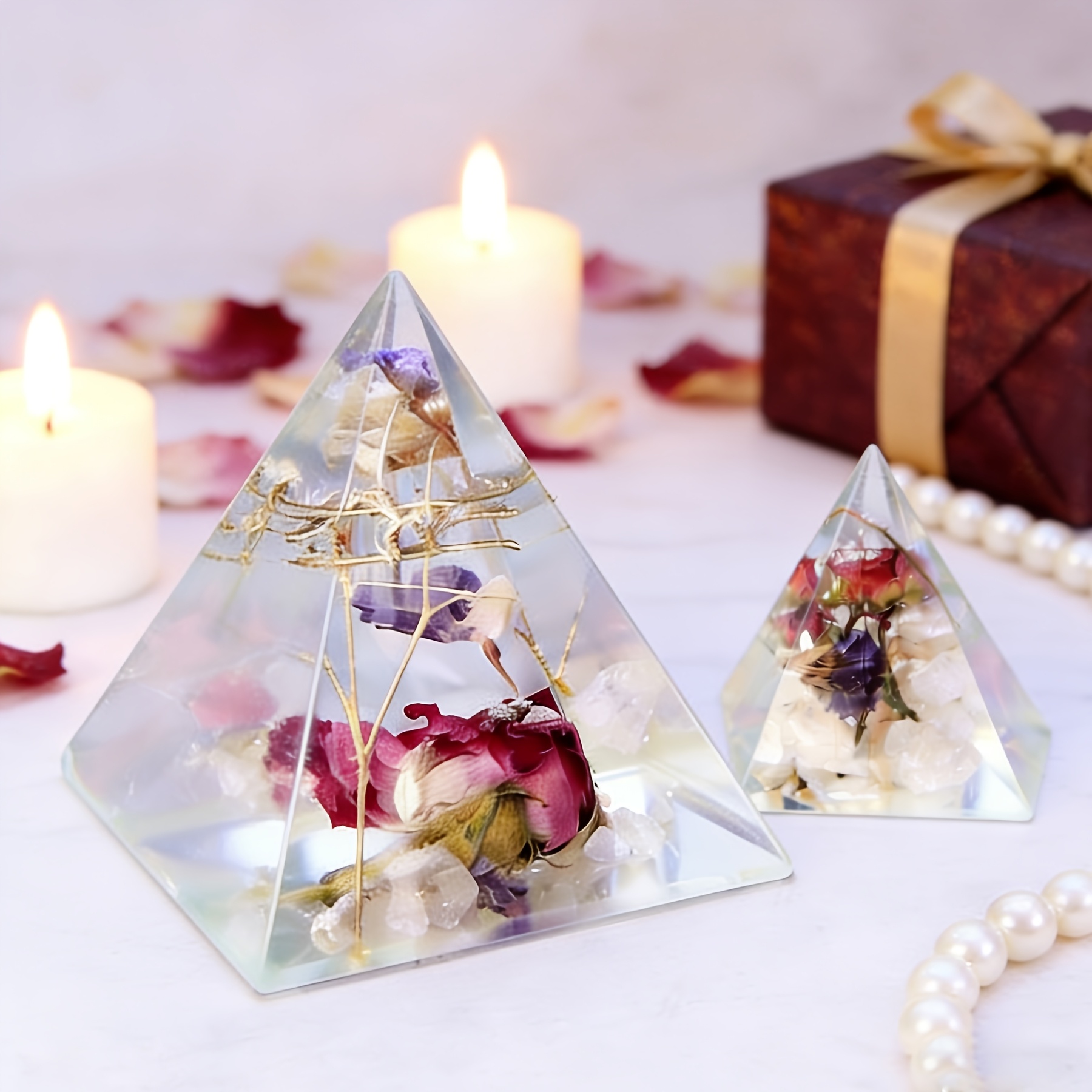 5pc- Pyramid resin molds of va - Resin Jewelry Kit ulasan dan harga