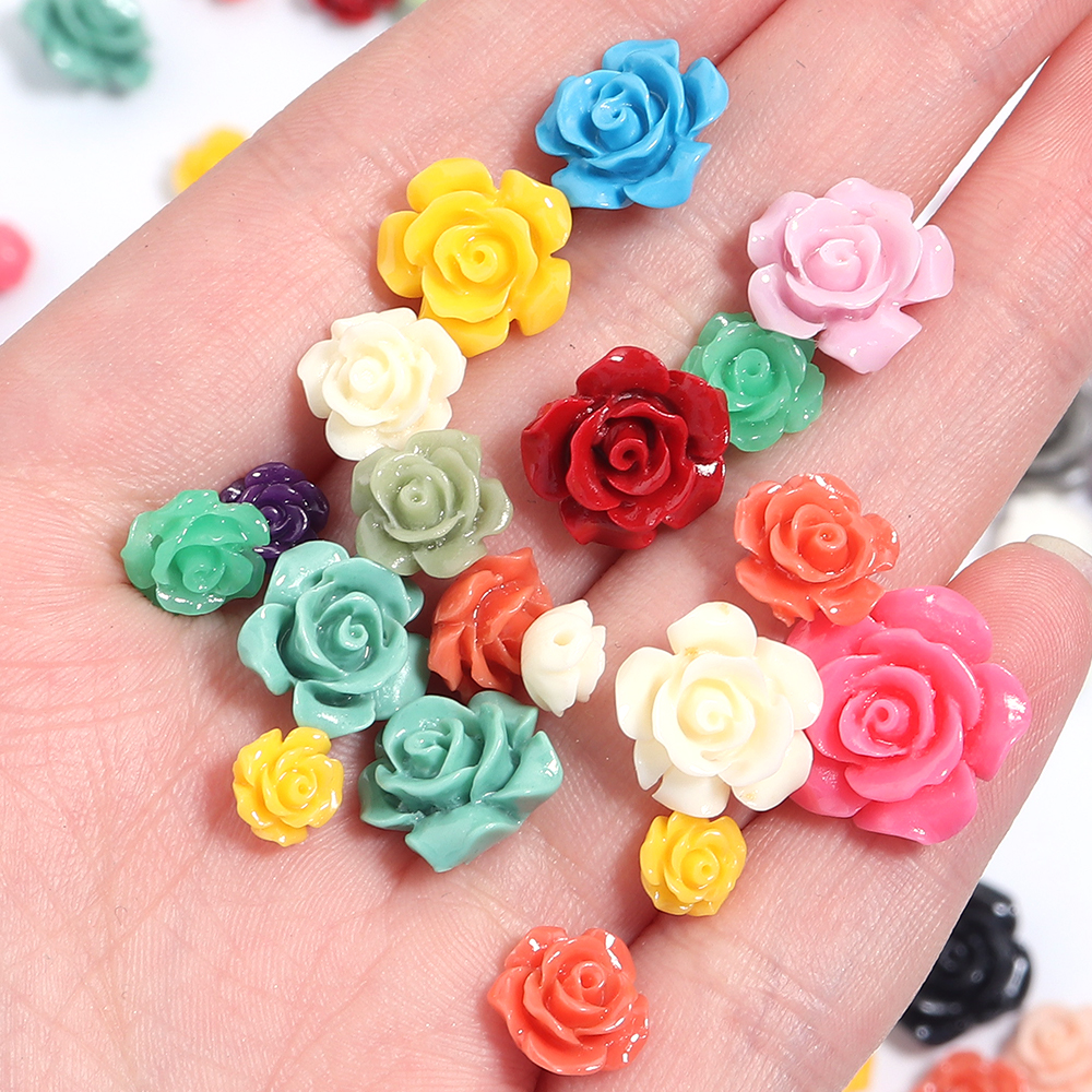 10pcs 6 8 10 12 15mm Imitation - Flower Preservation Resin ulasan dan harga