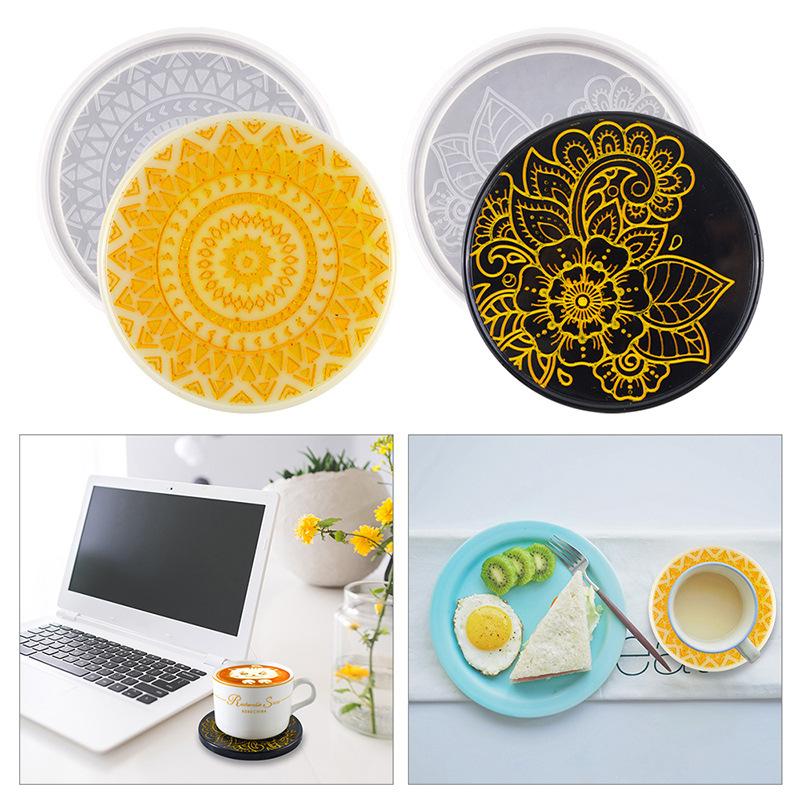 Flower Coaster Silicone Mold E - Coaster Mold Round ulasan dan harga