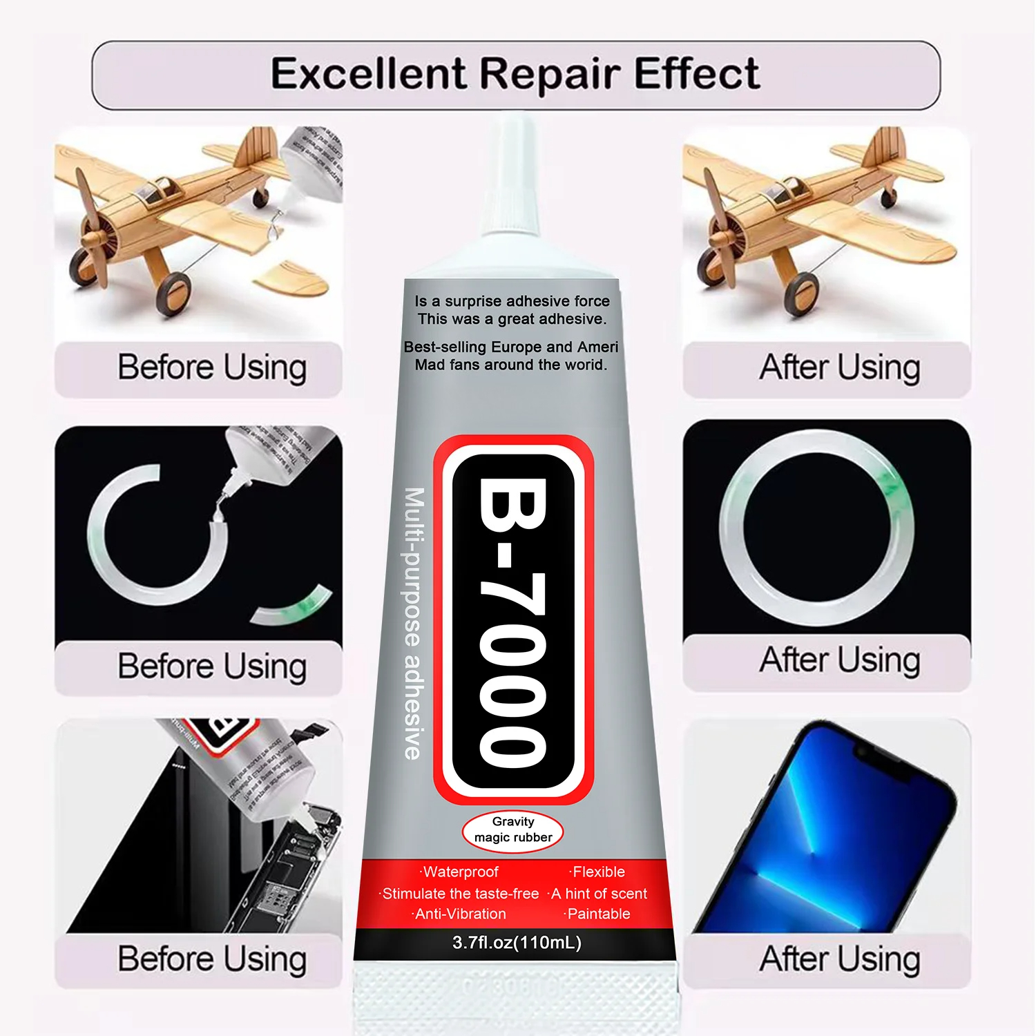 1-10Pcs B-7000 Super Glue Lool - Crafting Resin ulasan dan harga