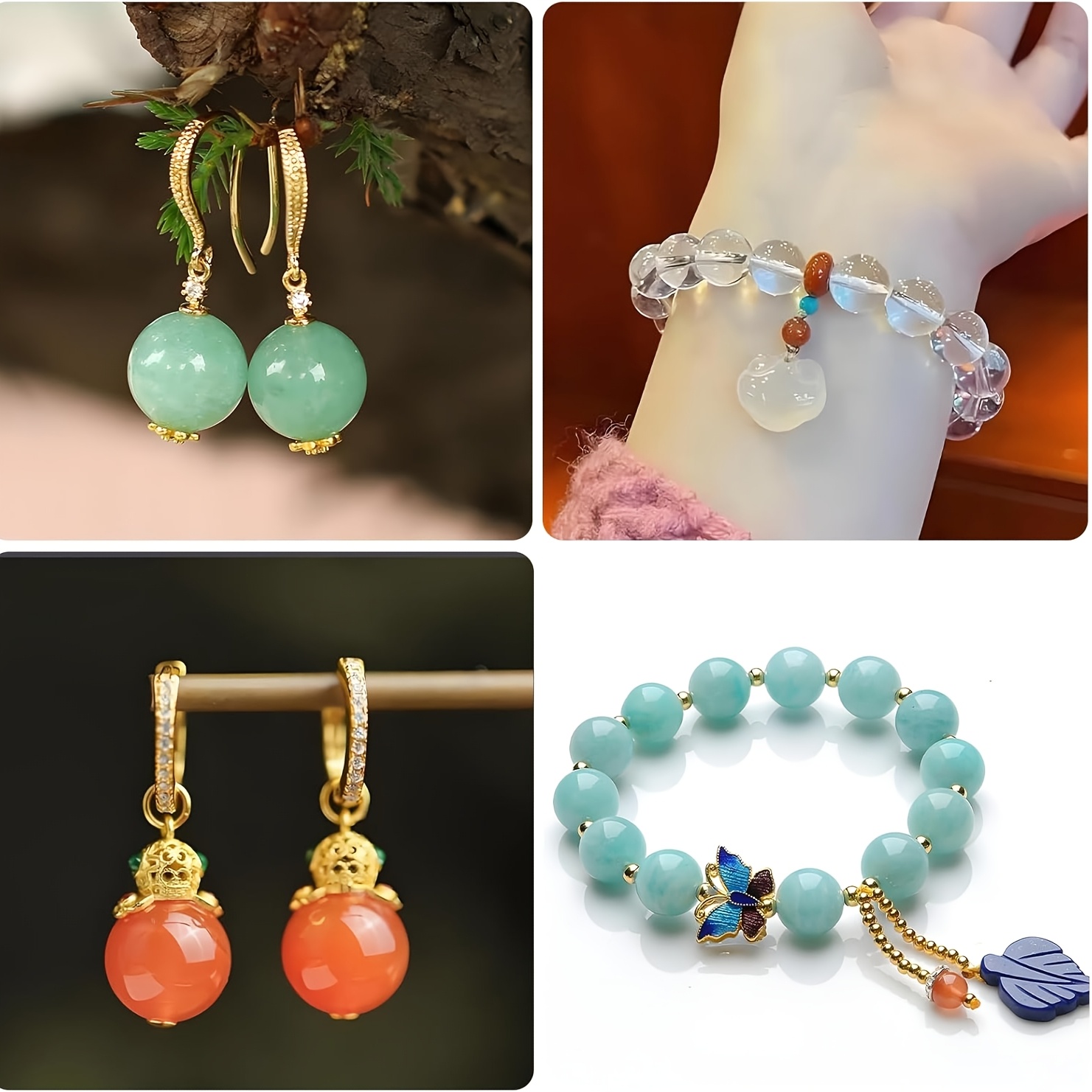 Two perforated spherical silic - Resin Jewelry Kit ulasan dan harga