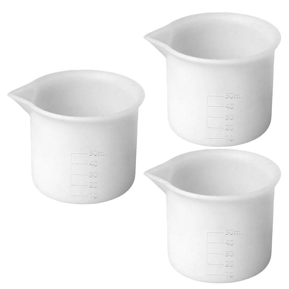 3Pcs 50Ml Silicone Measuring C - Mixing Cup Silicone ulasan dan harga