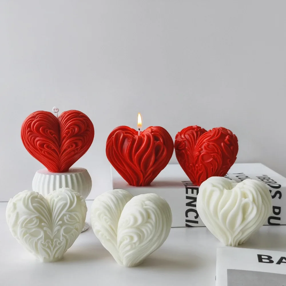 Romantic Heart Silicone Candle - Resin Ocean Wave Mold ulasan dan harga