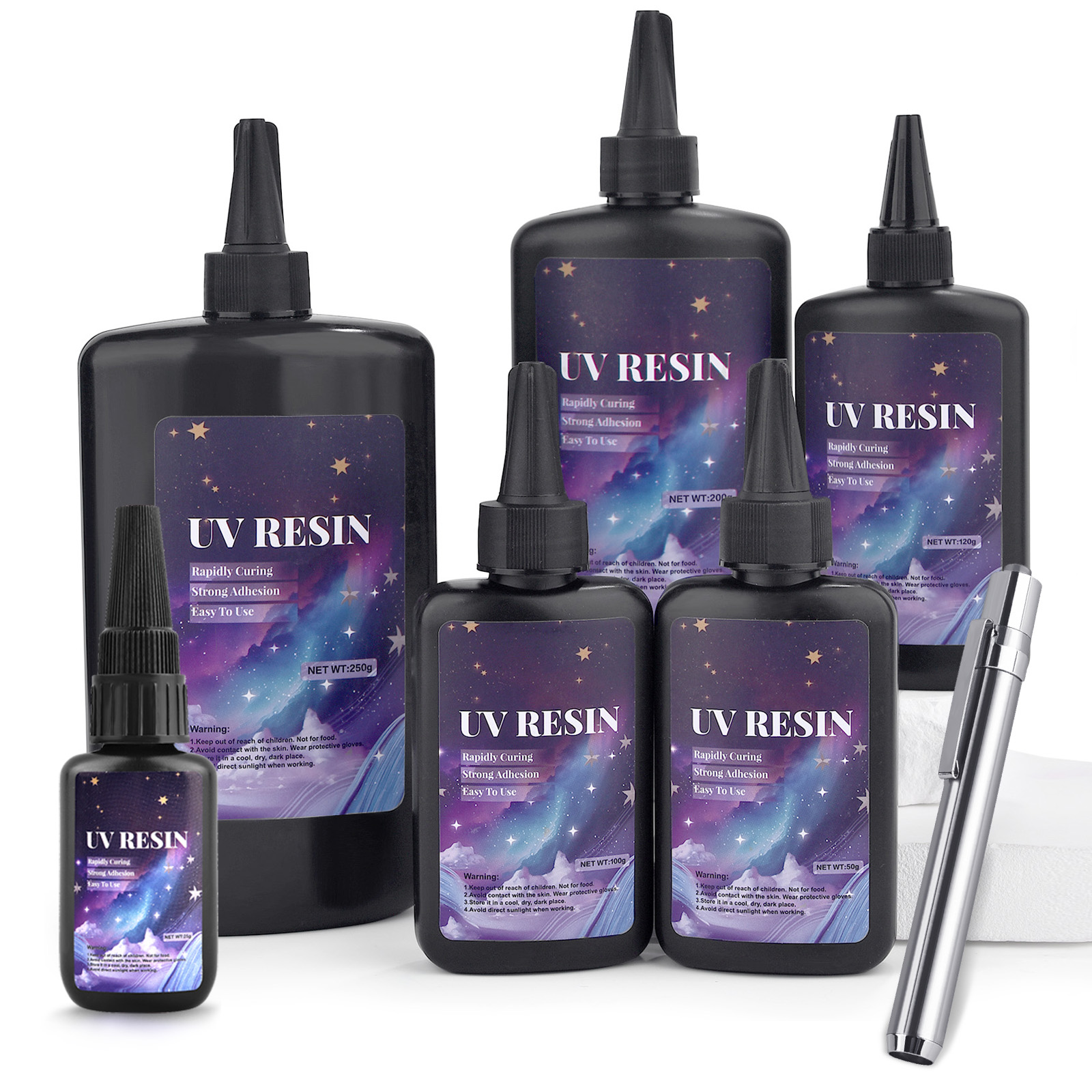 25/50/100/120/200/250g UV Fix  - Epoxy Uv Resin Kit ulasan dan harga
