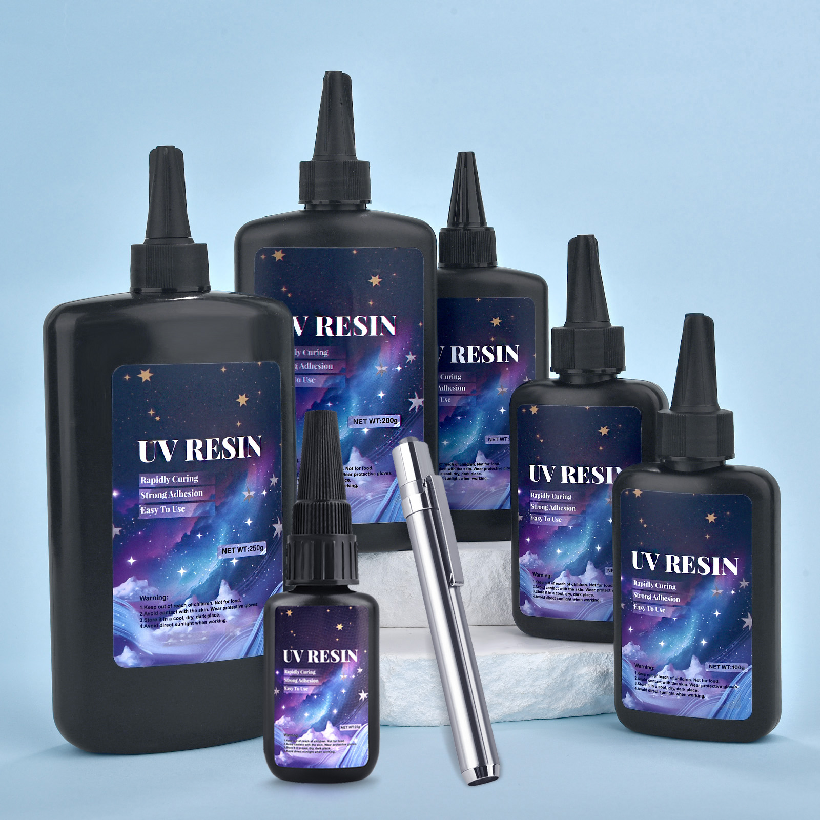 25/50/100/120/200/250g UV Fix  - Epoxy Uv Resin Kit ulasan dan harga