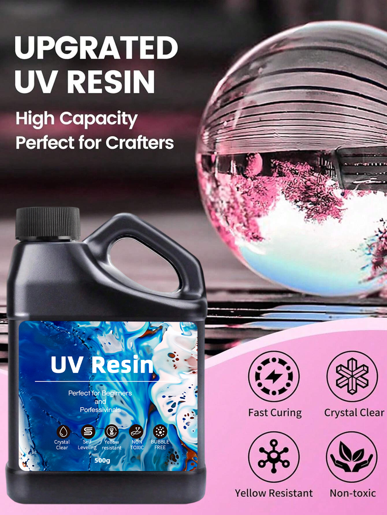 UV Resin 500-1000g -Bulk Upgra - Epoxy Uv Resin Kit ulasan dan harga