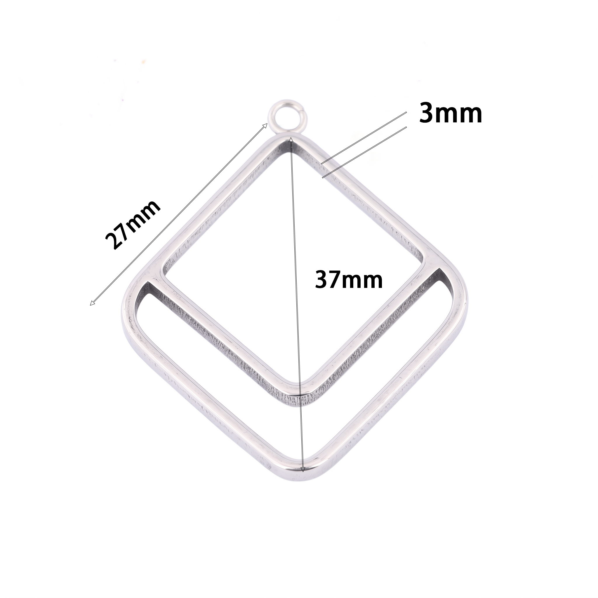 10pcs Square Triangle 3mm Thic - Resin Craft Projects ulasan dan harga