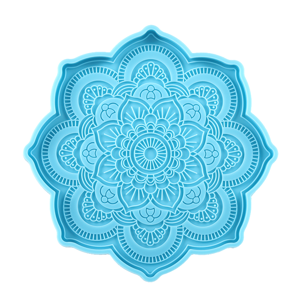 Mandala Coaster Silicone Mold  - Coaster Mold Round ulasan dan harga