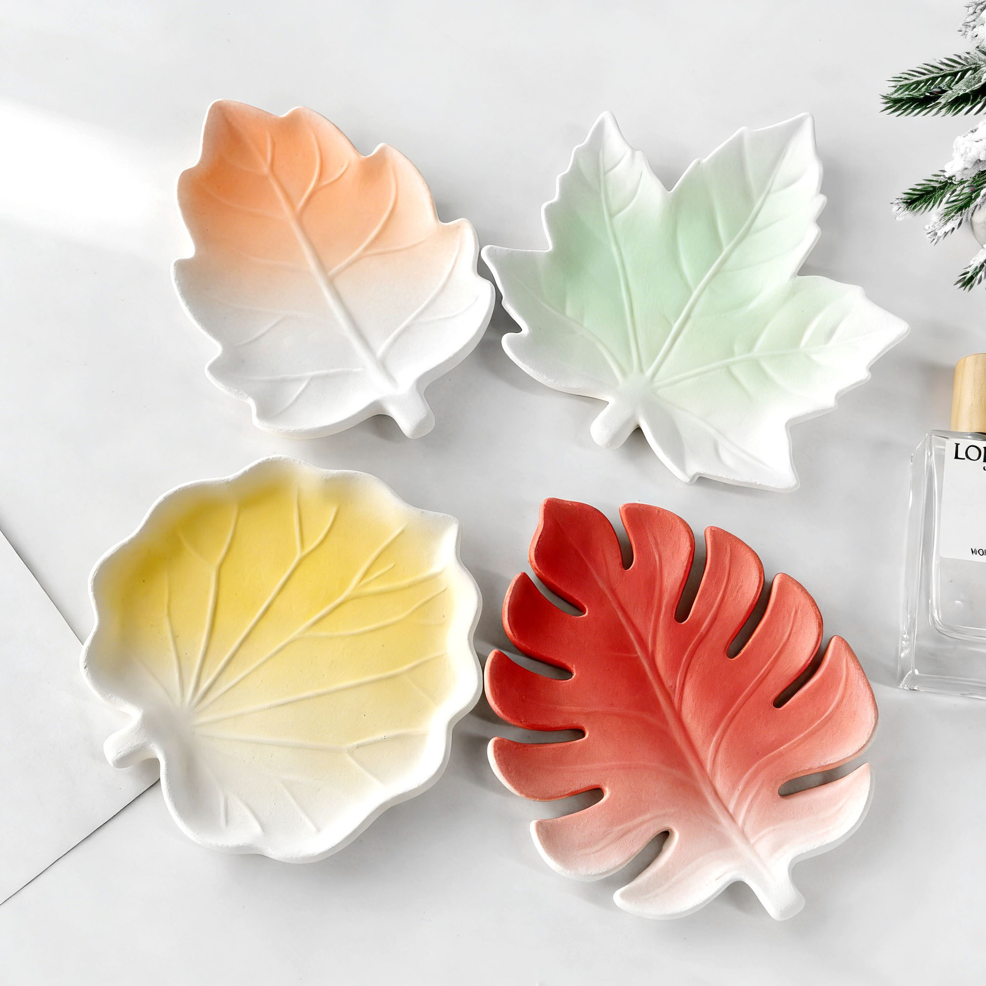 DIY Gypsum Form Leaf Coaster S - Serving Tray Mold ulasan dan harga