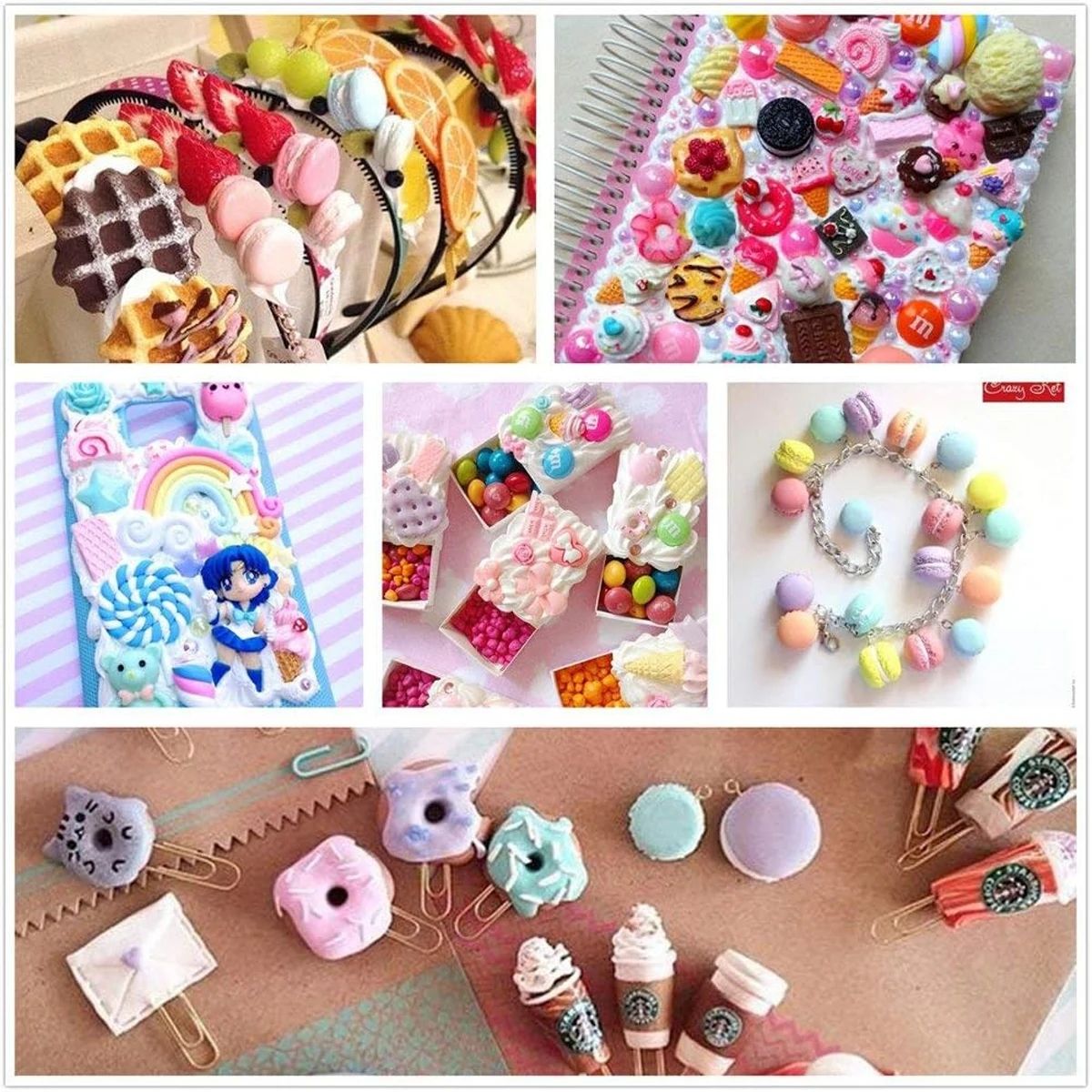30pcs Random Candy Slime Charm - Resin Craft Supplies ulasan dan harga