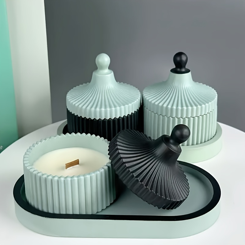 4pcs Silicone Molds Oval Tray  - Coaster Mold Round ulasan dan harga
