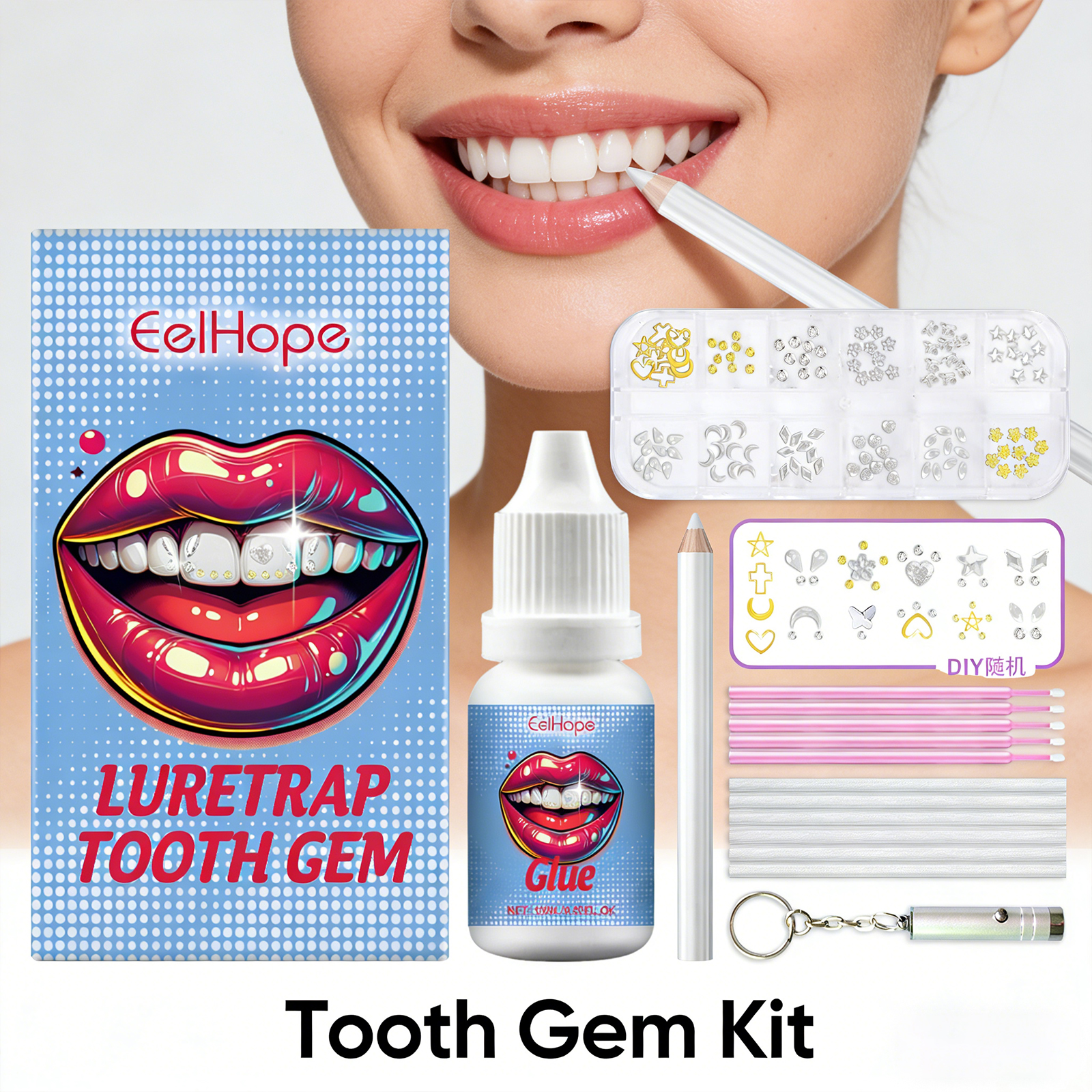 Tooth Gems Sparkling Teeth Jew - Resin Jewelry Kit ulasan dan harga