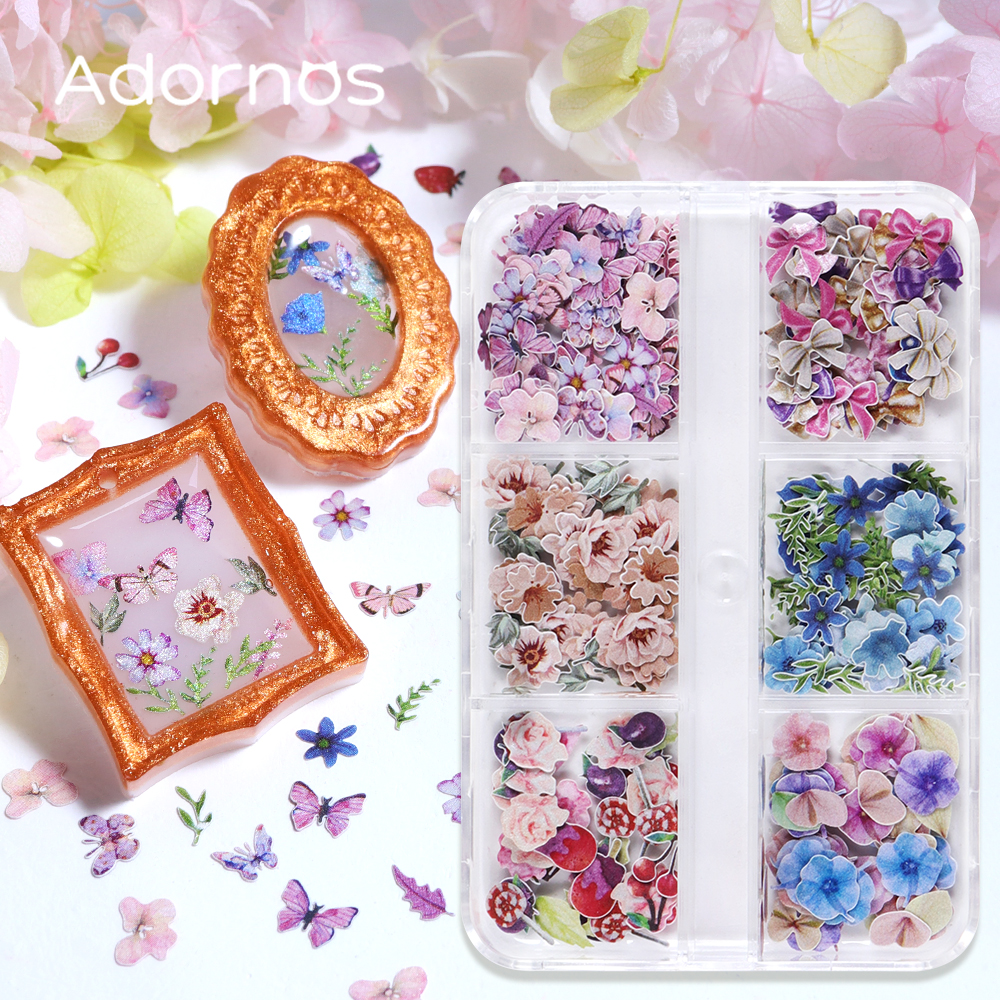 180pcs/box Wood Pulp Flowers C - Flower Preservation Resin ulasan dan harga