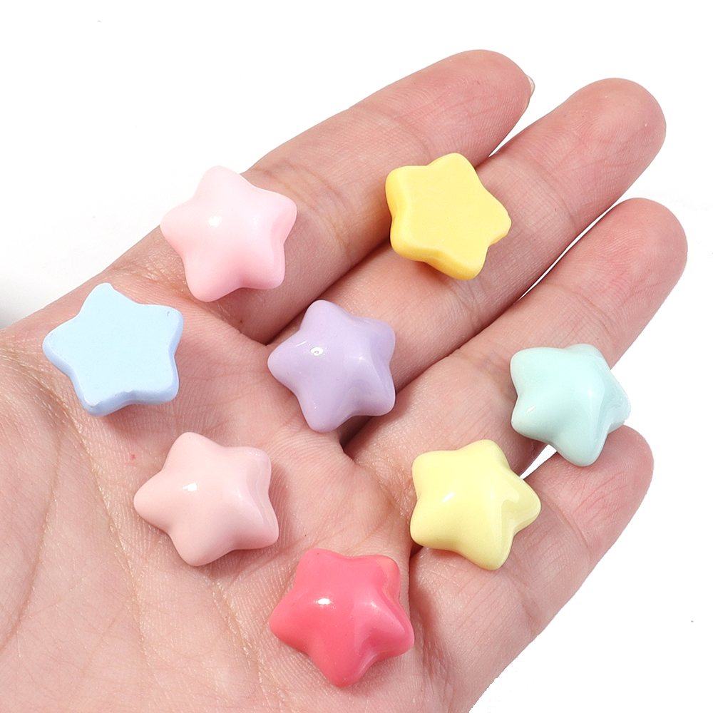 50pcs/lot 16mm Colorful Star R - Resin Crafts Diy ulasan dan harga