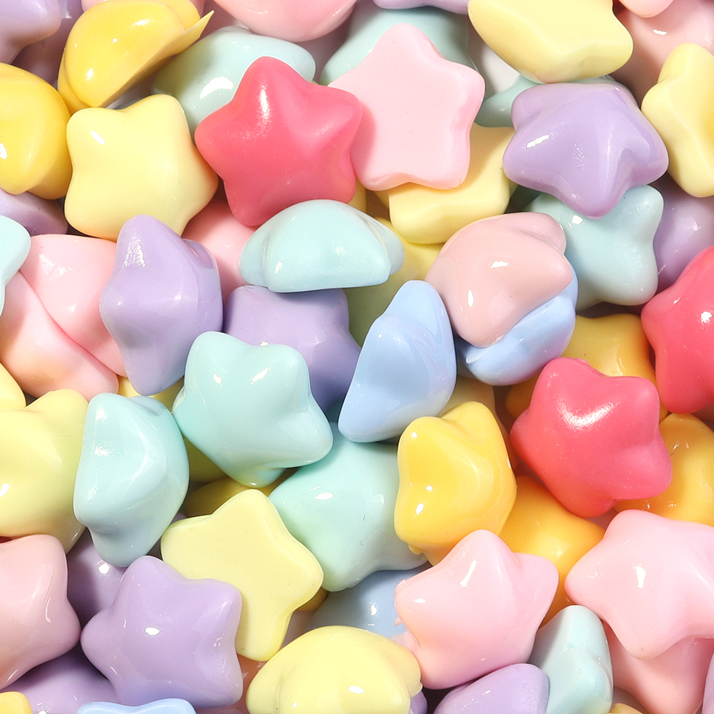 50pcs/lot 16mm Colorful Star R - Resin Crafts Diy ulasan dan harga