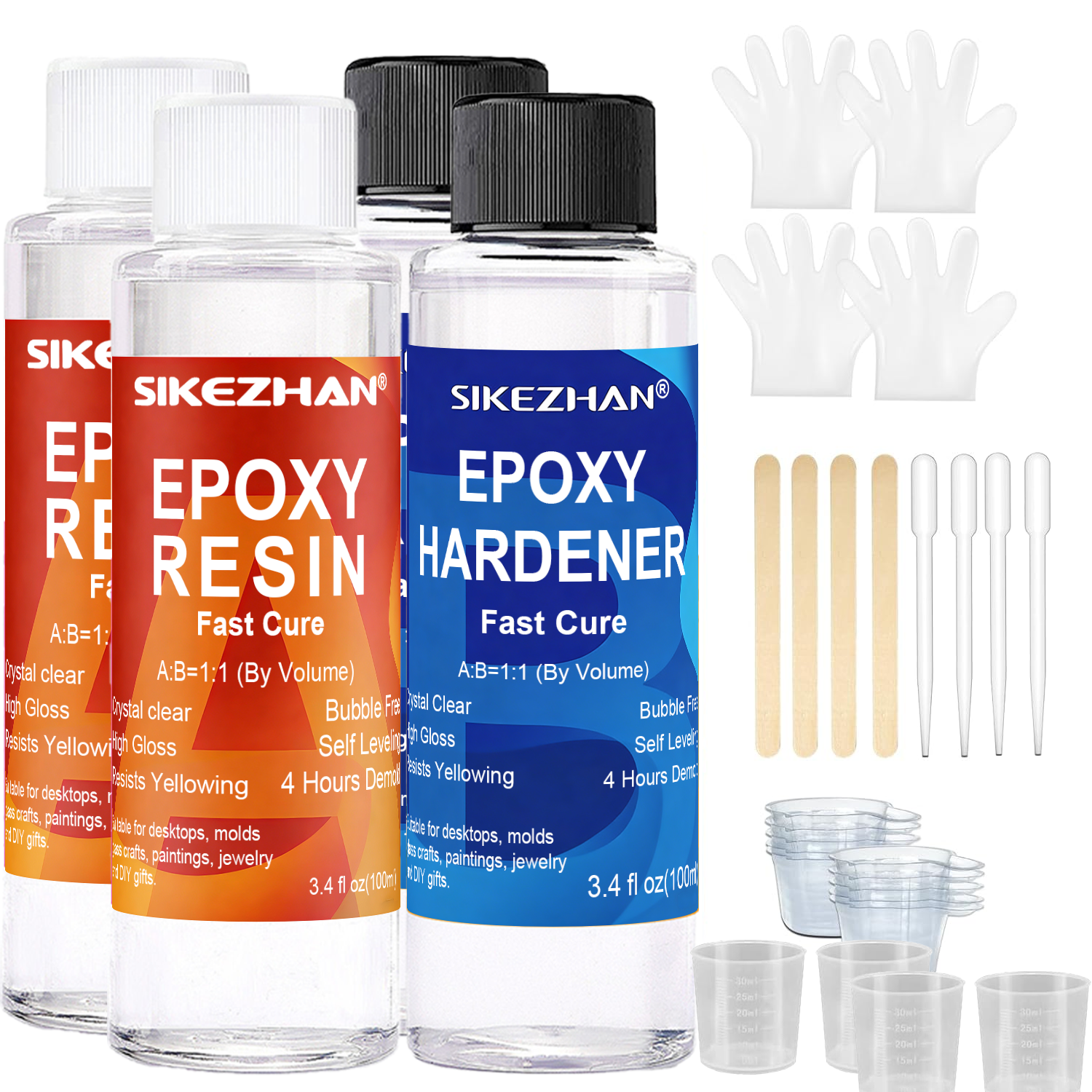 Clear Epoxy Resin AB Glue Hard - Resin Jewelry Kit ulasan dan harga