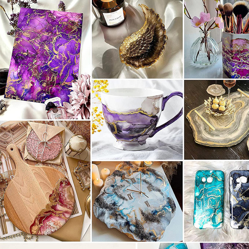 DIY Blooming Pigment For Resin - Resin Dye Alcohol ulasan dan harga