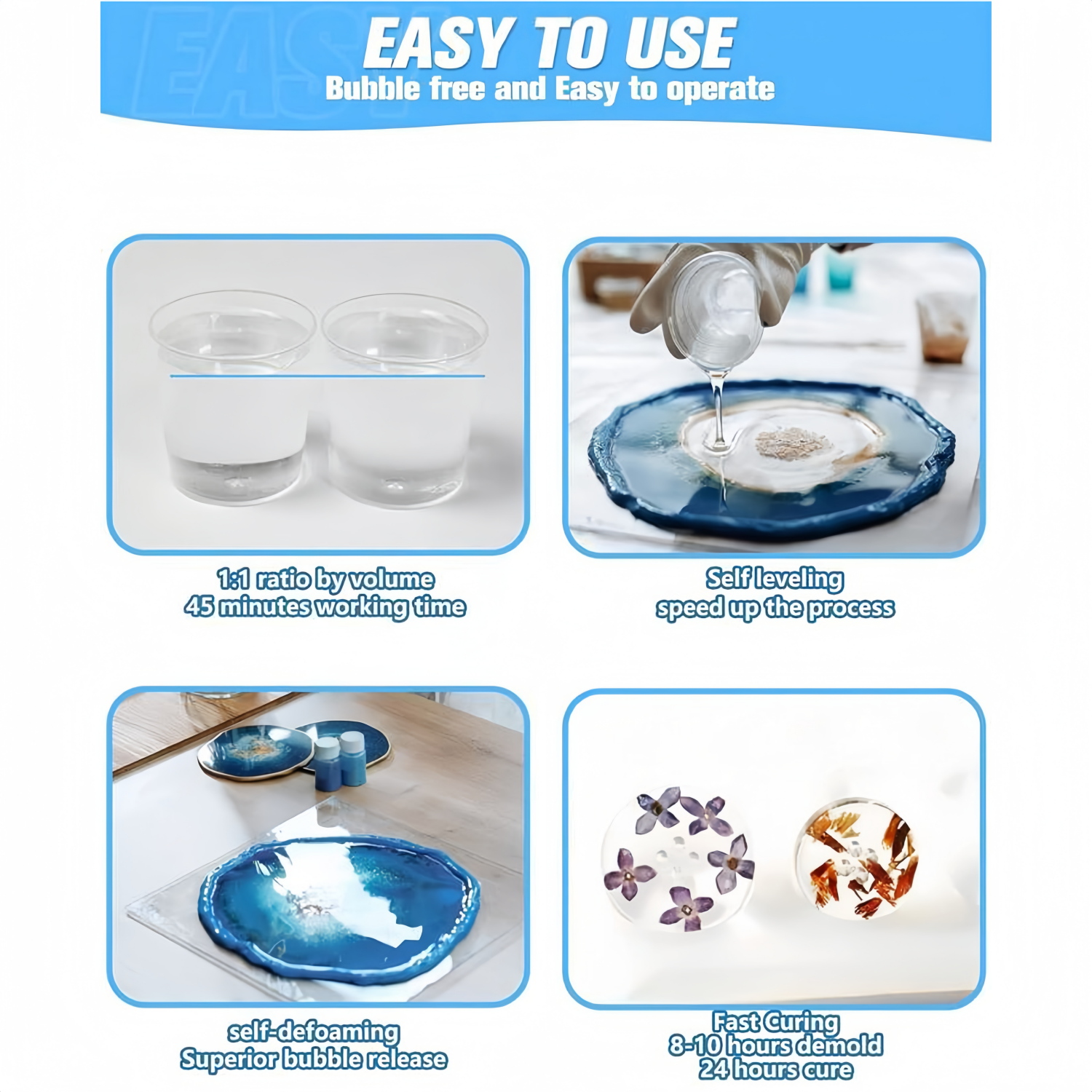 16.9oz Clear Epoxy Resin Kit C - Resin Jewelry Kit ulasan dan harga