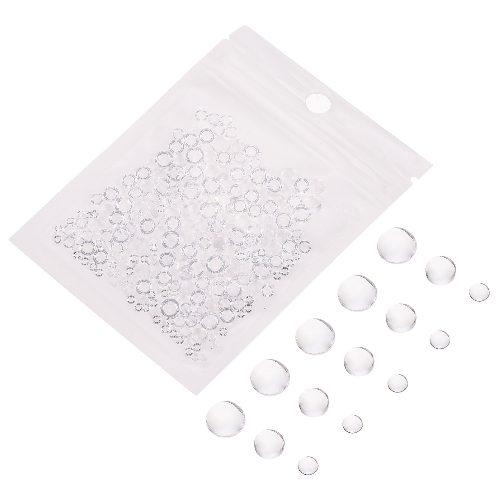 350Pcs Flat Round Resin Patche - Resin Craft Material ulasan dan harga