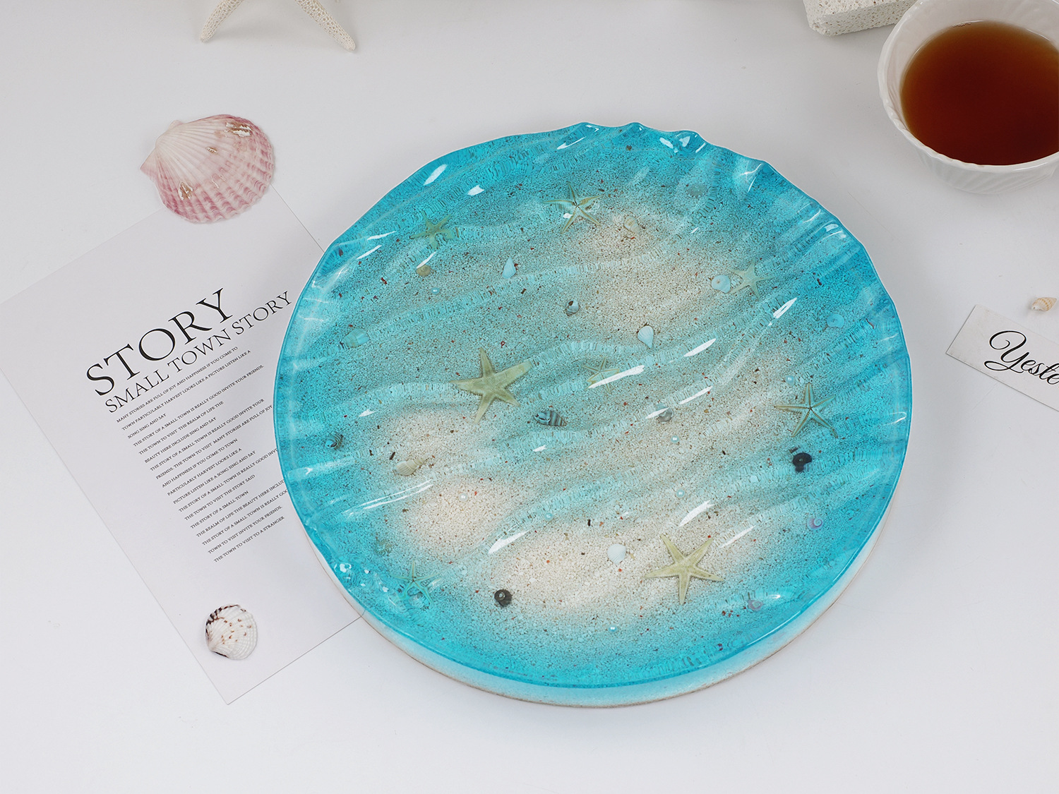 Sea Wave Tray Crystal Epoxy Re - Resin Ocean Wave Mold ulasan dan harga