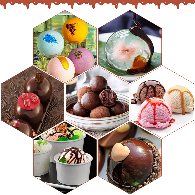 6 Cavities Semicircle Silicone - Coaster Mold Round ulasan dan harga