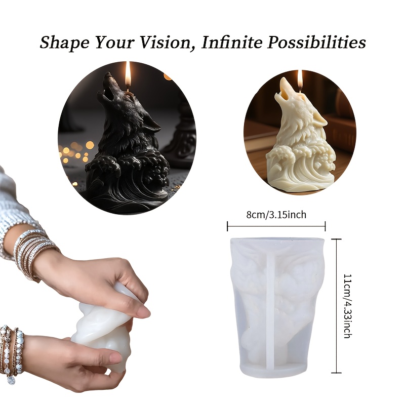 Dramatic Wolf and Ocean Wave C - Resin Ocean Wave Mold ulasan dan harga