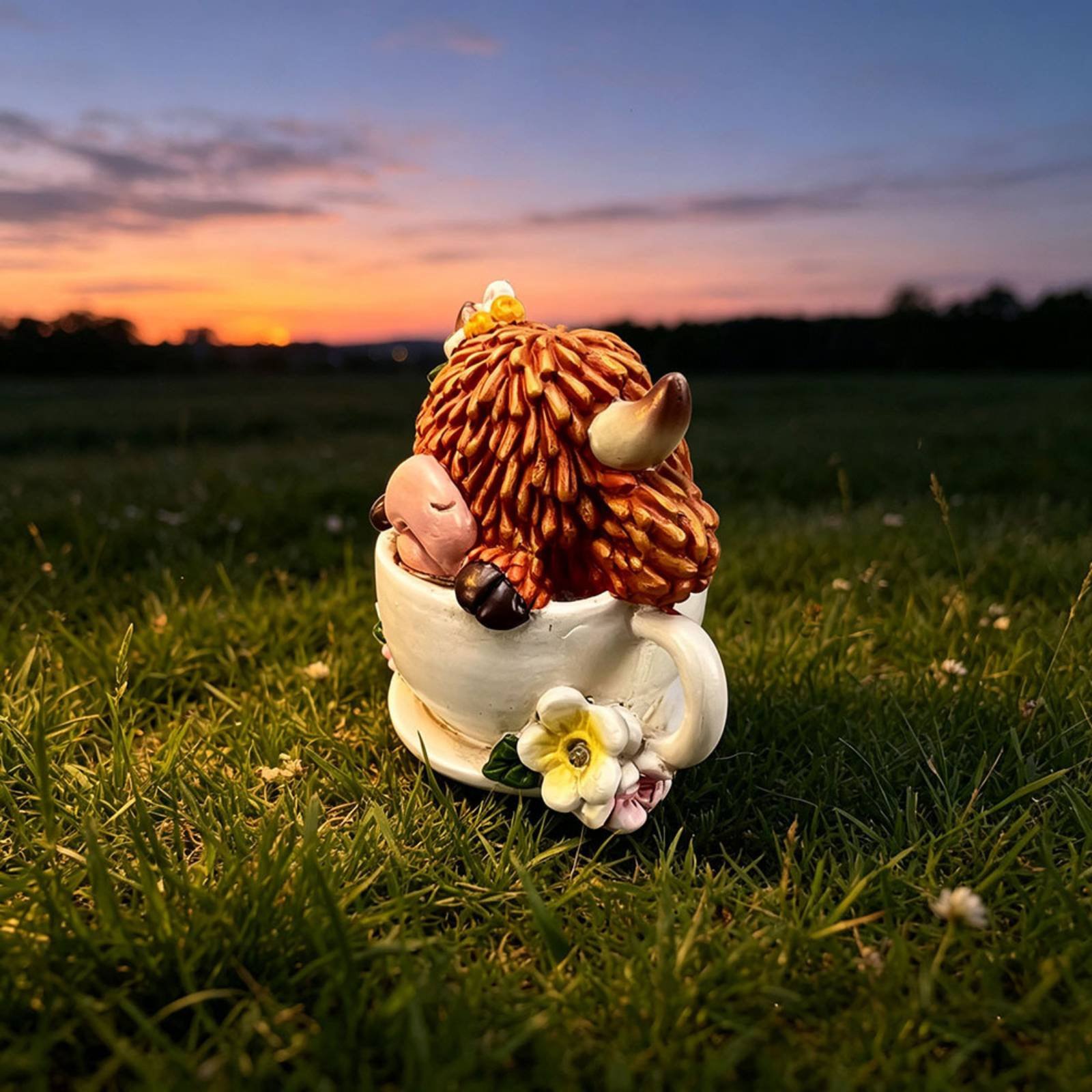 Highland Cow Garden Light Resi - Crafting Resin ulasan dan harga