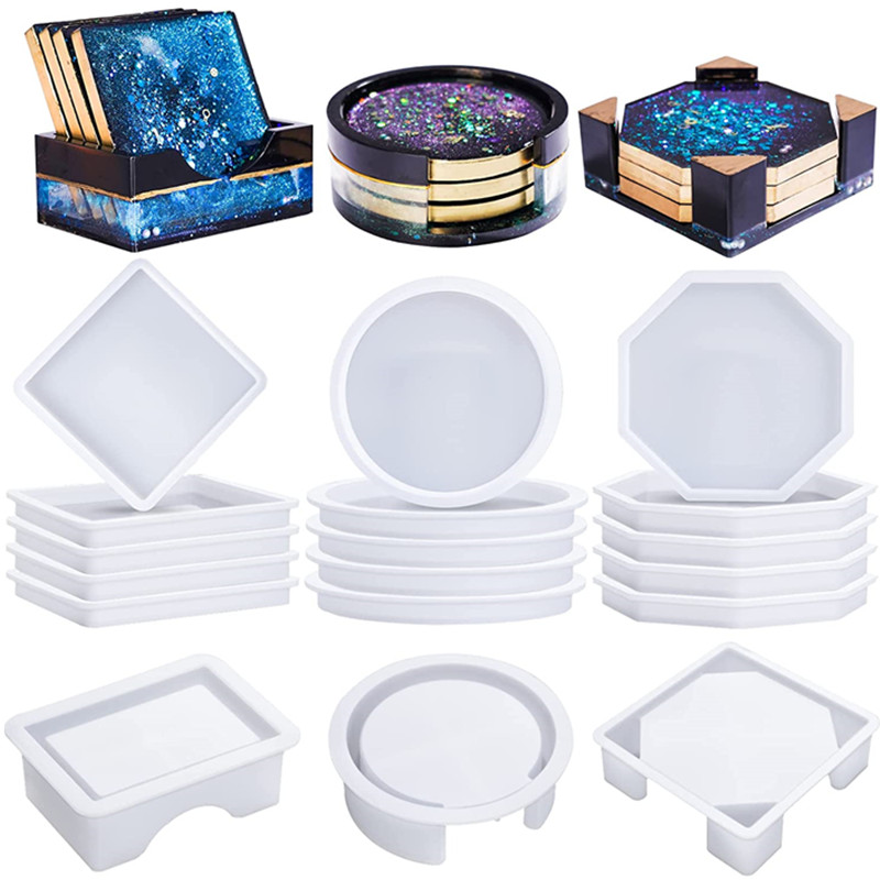 Coaster Resin Molds Silicone,  - Coaster Mold Round ulasan dan harga