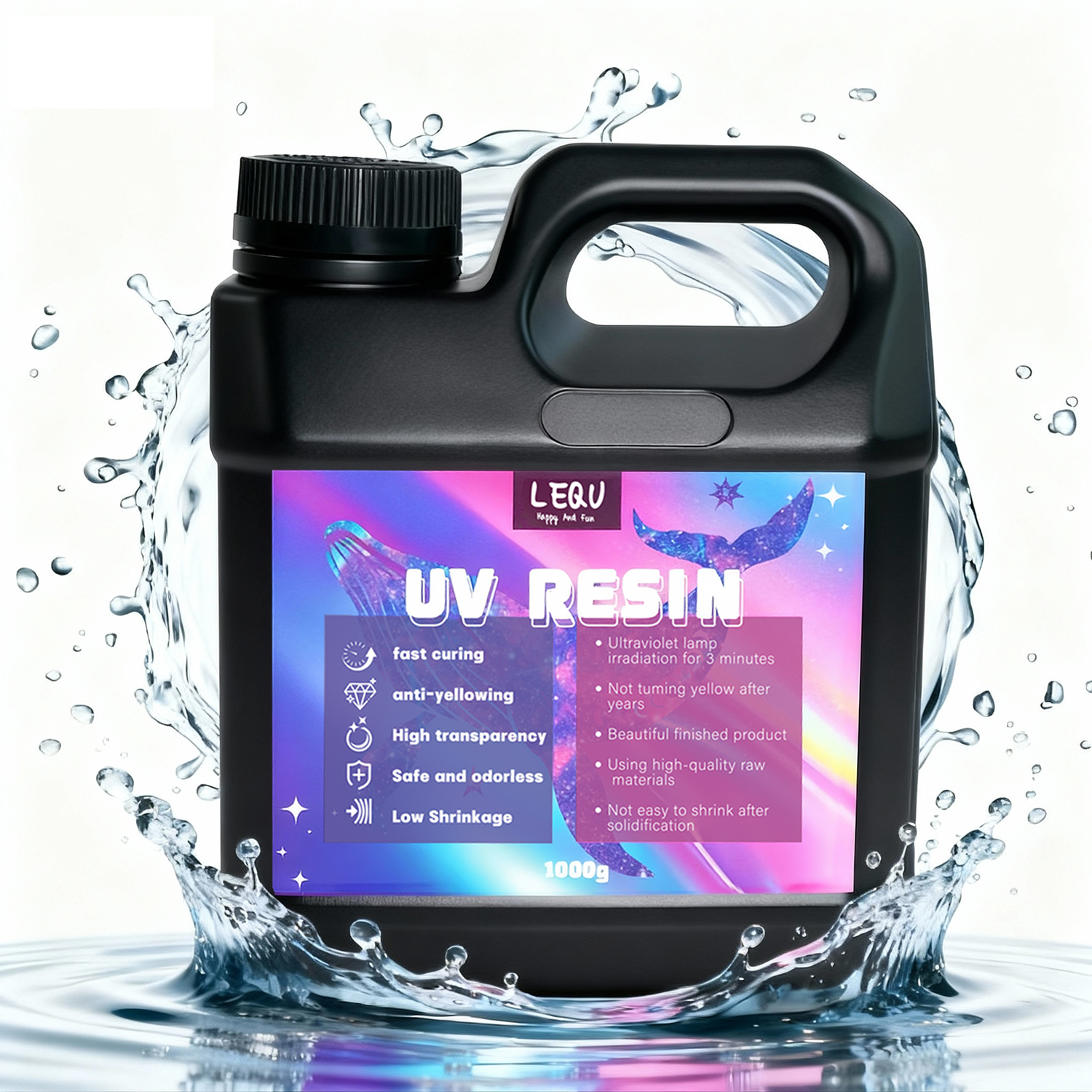1000g UV Resin Crystal Clear H - Epoxy Uv Resin Kit ulasan dan harga